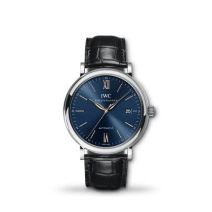 IWC Portofino Automatic 40mm IW356523 luxury men’s watch with black dial and stainless steel case