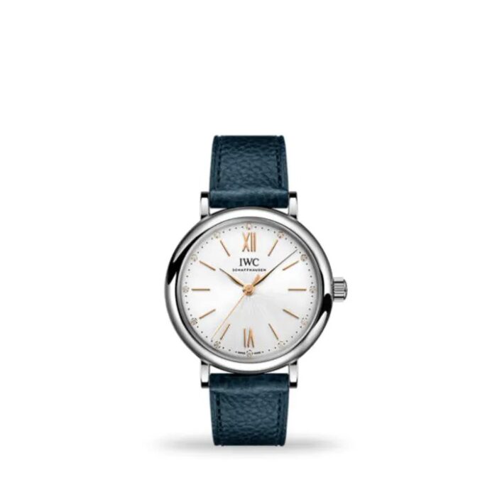 IWC Portofino Automatic 34mm IW357411 ladies’ luxury watch with silver dial and stainless steel case