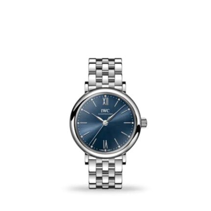 IWC Portofino Automatic 34mm IW357413 ladies’ watch in rose gold with silver dial and alligator leather strap