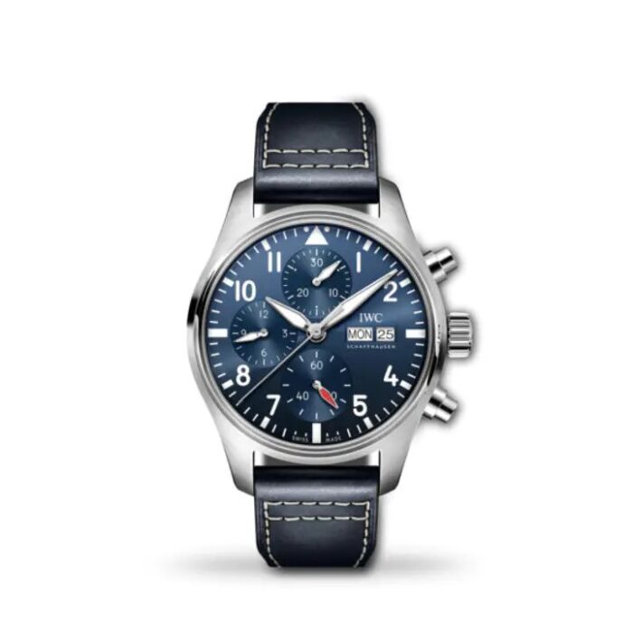 IWC Pilot’s Watch Chronograph 41mm IW388101 with blue dial and stainless steel case