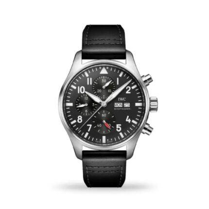 IWC Pilot’s Watch Chronograph 43mm IW378001 with black dial and stainless steel case