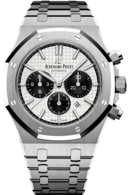 Royal Oak Panda White Dial Chronograph 41mm Stainless Steel Watch