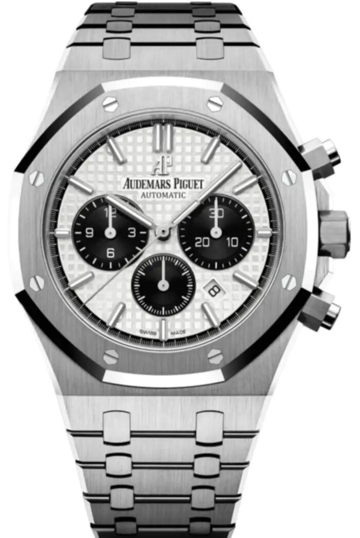 Royal Oak Panda White Dial Chronograph 41mm Stainless Steel Watch