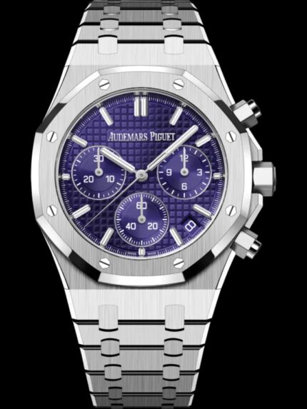 Royal Oak Chronograph 41mm with Purple Dial and Stainless Steel Case