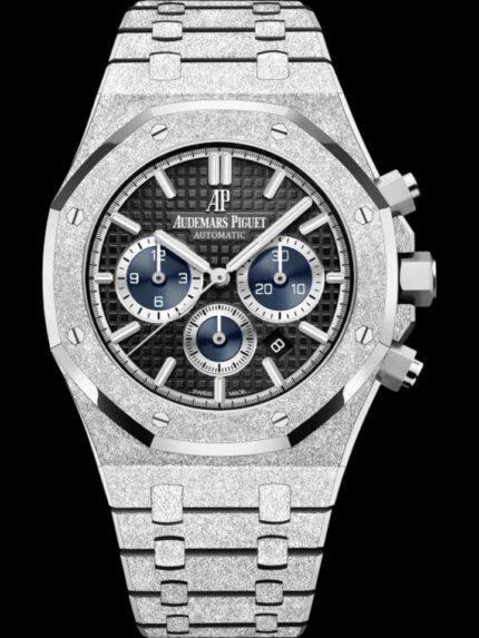 Royal Oak Frosted Chronograph 41mm with Black Dial and Textured Case