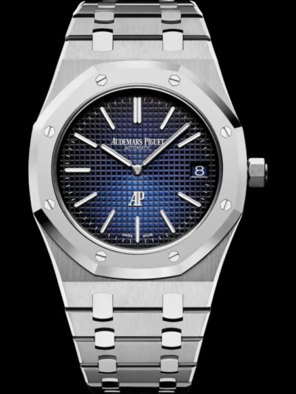Royal Oak Jumbo 39mm Extra-Thin Watch with Smoked Blue Dial