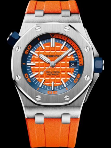 Royal Oak Offshore Diver 42mm with Vibrant Orange Dial and Rubber Strap