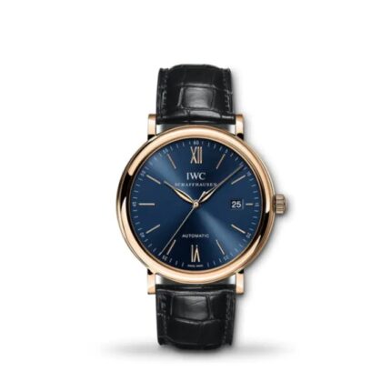 IWC Portofino Automatic 40mm IW356522 luxury men’s watch with silver dial and 18k rose gold case