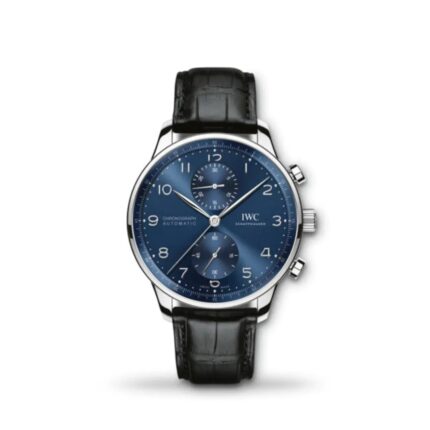 IWC Portugieser Chronograph 41mm IW371606 blue sunburst dial stainless steel watch