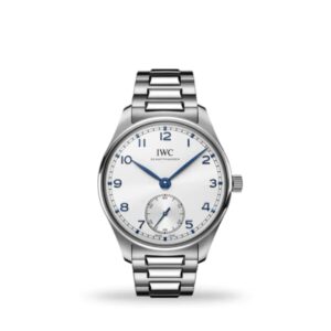 IWC Portugieser Automatic 40mm IW358312 silver dial blue hands luxury Swiss watch