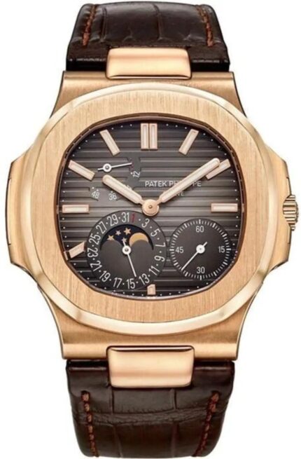 Patek Philippe Nautilus 5712R-001 40MM Rose Gold with Brown Dial and Moon Phase Complication