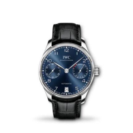 IWC Portugieser Automatic 42.3mm IW500710 with blue dial and 7-day power reserve