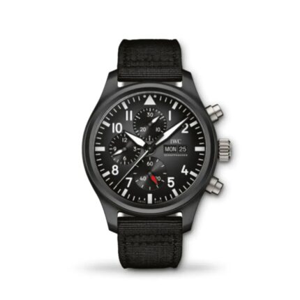 IWC Pilot’s Watch Chronograph Top Gun 44.5mm IW389101 with black ceramic case and black dial
