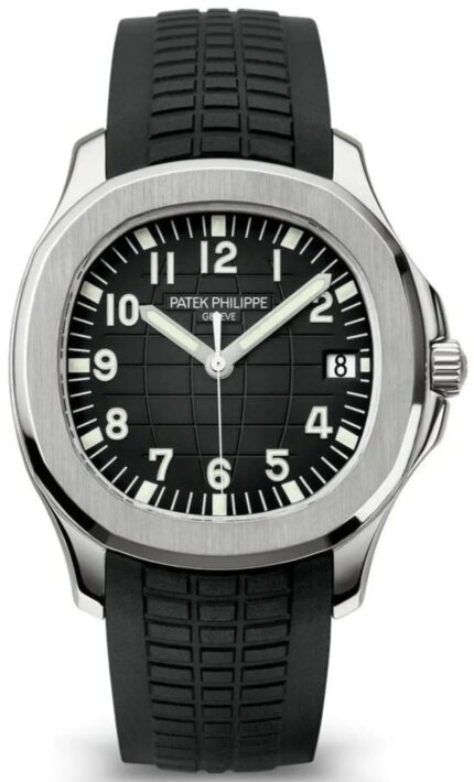 Patek Philippe Aquanaut 40.8mm luxury sports watch with embossed dial and composite strap