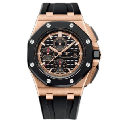 Royal Oak Offshore Chronograph Rose Gold 44mm on Black Rubber Strap