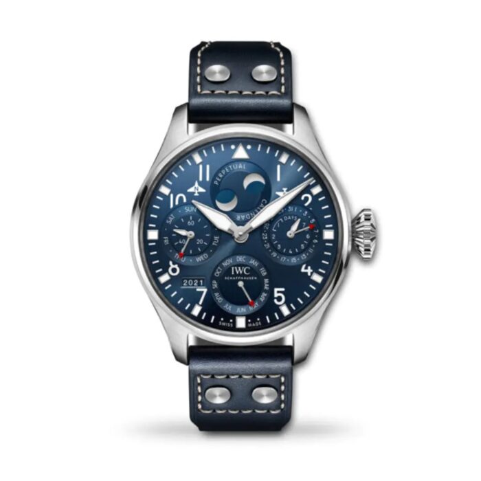 IWC Big Pilot’s Watch Perpetual Calendar 46.2mm IW503605 in stainless steel with moonphase display