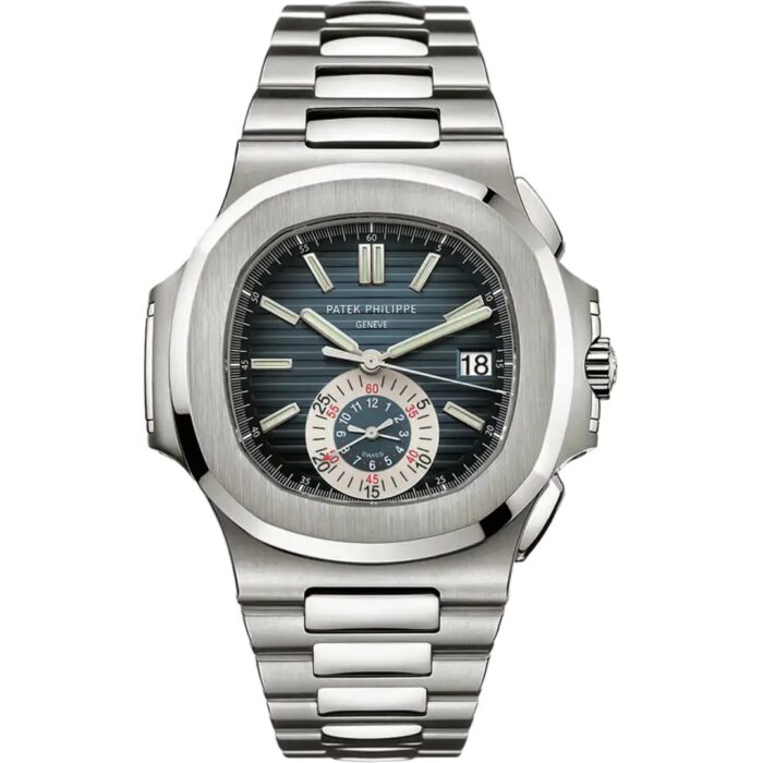 Patek Philippe Nautilus Chronograph 40.5MM with stainless steel case and blue dial
