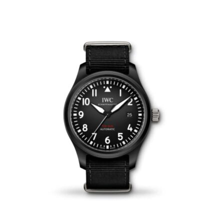 IWC Pilot’s Watch Automatic Top Gun 41mm IW326901 with black ceramic case and black dial