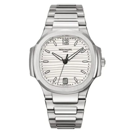 Patek Philippe Nautilus Ladies Watch 7118/1A-010 with White Dial and Stainless Steel Bracelet