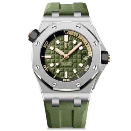 Royal Oak Offshore Diver 15720 Stainless Steel Green Dial 42mm Watch