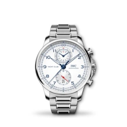 IWC Portugieser Yacht Club Chronograph 44.6mm IW390702 blue dial luxury Swiss sports watch