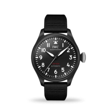 IWC Big Pilot’s Watch 43mm Top Gun IW329801 with black ceramic case and textile strap