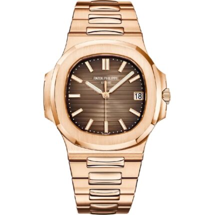 Patek Philippe Nautilus 5711/1R-001 Rose Gold 40MM with brown dial and rose gold bracelet