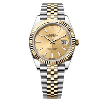 Rolex Champagne Dial with Gold and Steel Bracelet