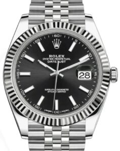 Rolex Datejust 41mm Black Dial Men’s Watch with Jubilee Bracelet