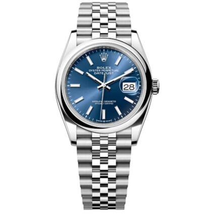 Rolex Datejust 36/41 Blue Dial Jubilee Men’s Watch in Stainless Steel