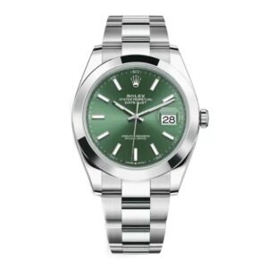 Rolex Datejust 41mm Green Dial Men’s Watch with Stainless Steel Oyster Bracelet