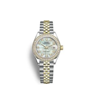 Rolex Lady Datejust 28mm Everose Two-Tone Diamond Bezel Women’s Watch
