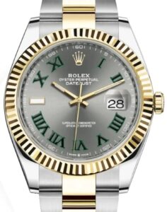 Rolex Datejust Oyster Case Yellow Gold Accent