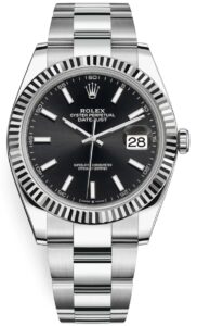 Rolex Datejust 36/41mm Black Dial Oyster Stainless Steel Men's Watch