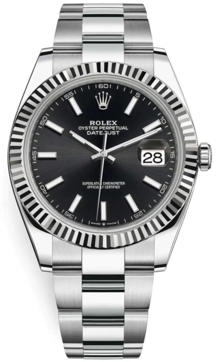 Rolex Datejust 36/41mm Black Dial Oyster Stainless Steel Men's Watch