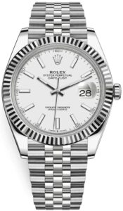 Rolex Datejust 41mm White Dial Ref 126334 – Stainless Steel Jubilee Bracelet