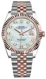 Rolex Datejust 41 MOP Diamond Dial Two-Tone Rose Gold Ref. 126331 Men’s Watch