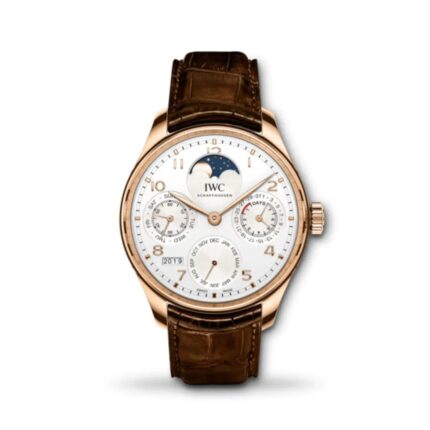 IWC Portugieser Perpetual Calendar 44.2mm IW503302 rose gold watch with moon phase