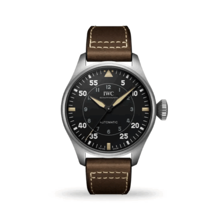 IWC Big Pilot’s Watch 43mm Spitfire IW329701 with titanium case and green dial