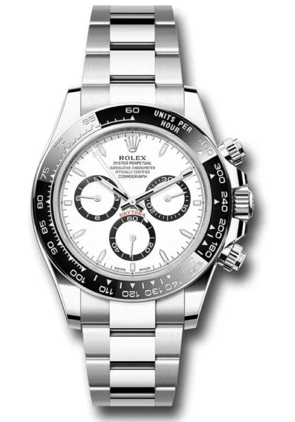 Rolex Daytona 116500LN stainless steel watch with white dial and black sub-dials on Oyster bracelet