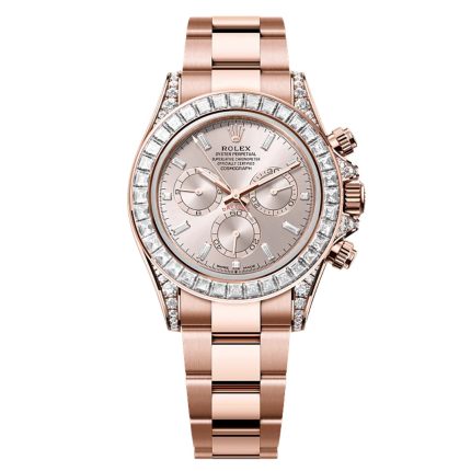 Rolex Daytona 126595TBR Everose Gold and Diamond Chronograph Watch – Luxury Watch Empire