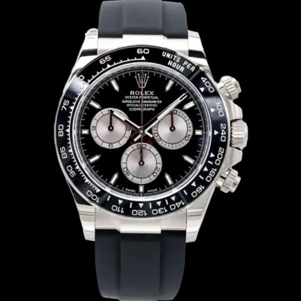Rolex Daytona 126519LN White Gold 40mm Black Dial on Oysterflex Bracelet – Luxury Watch Empire