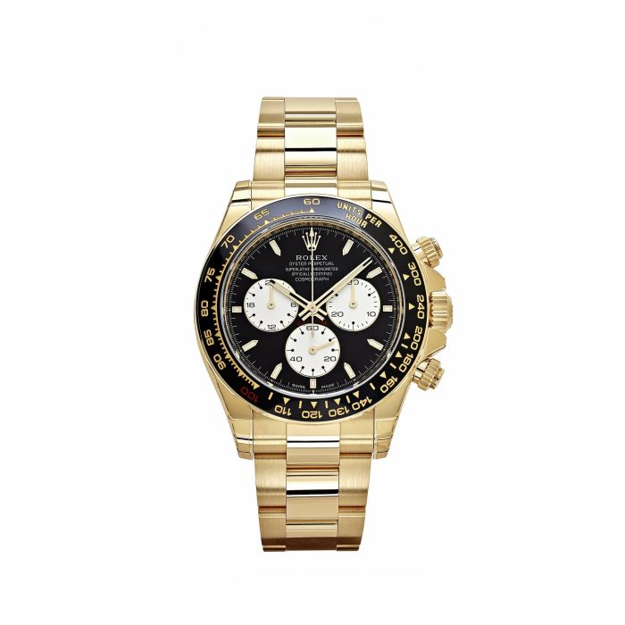 Rolex Daytona 126528LN Le Mans 18ct Yellow Gold with Black Dial and Red Accents – Luxury Watch Empire