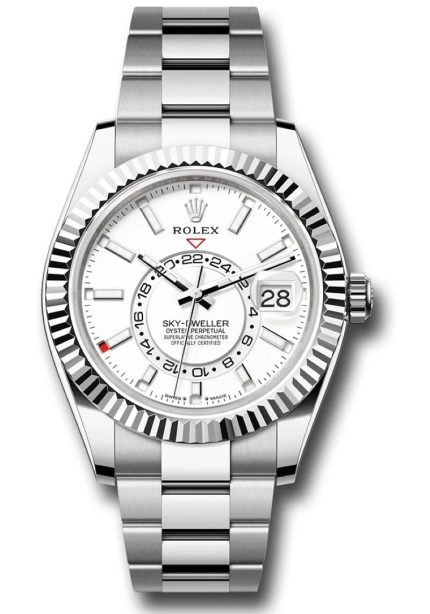 Rolex Sky-Dweller M326934-1 42mm with black dial in Oystersteel and white gold