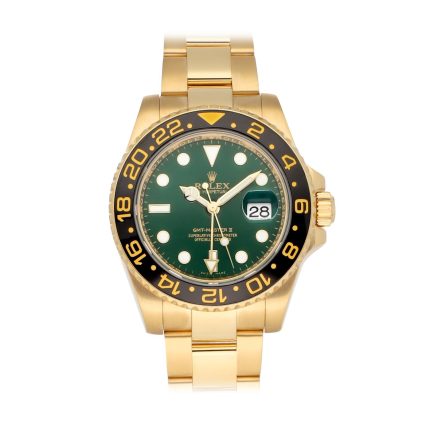 Rolex GMT-Master II 116718LN 40mm in 18k yellow gold with black ceramic bezel and dial