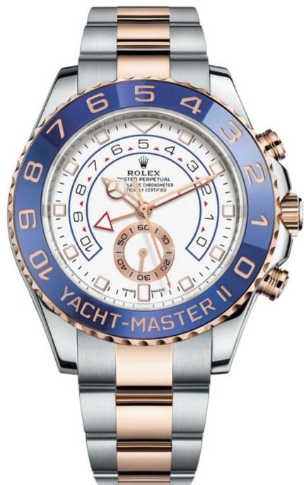 Rolex Yacht-Master 44 mm M116681-0002 Oystersteel and Everose Gold with black dial and Oysterflex bracelet