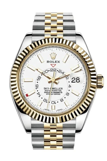 Rolex Sky-Dweller M326933-1 42mm watch with champagne dial and steel/yellow gold bracelet