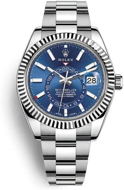 Rolex Sky-Dweller M326934 42mm Oystersteel luxury watch with blue dial